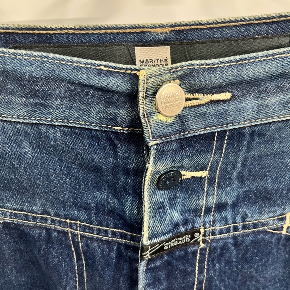 Mens Vintage 90s Marithe Francois Girbaud Baggy Denim Jean Shorts 36 - Picture 8 of 15